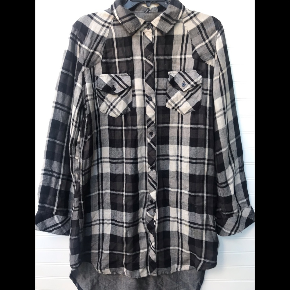 Rails Over Sized Double Breasted Pocketed Flannel - image 1